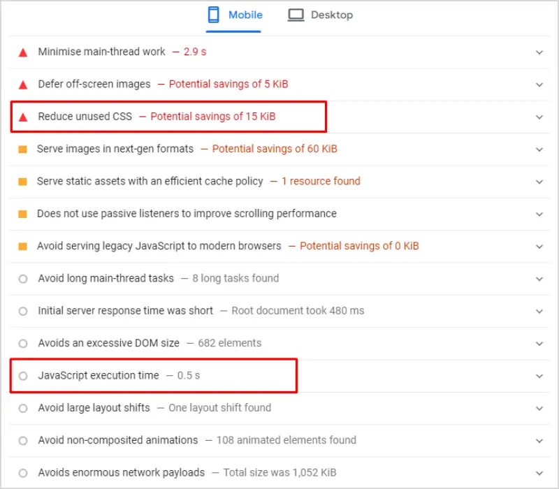 Web Page Size and Eliminating Unnecessary Scripts