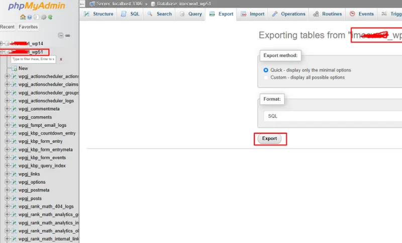 PhPmy Admin Dashboard Info