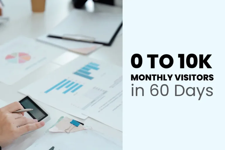 Case Study 0 to 10K Monthly Visitors in 60 Days